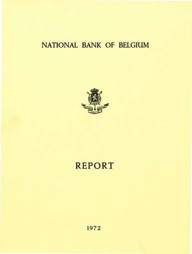 Thumbnail Banque nationale de Belgique Annual Report 1972