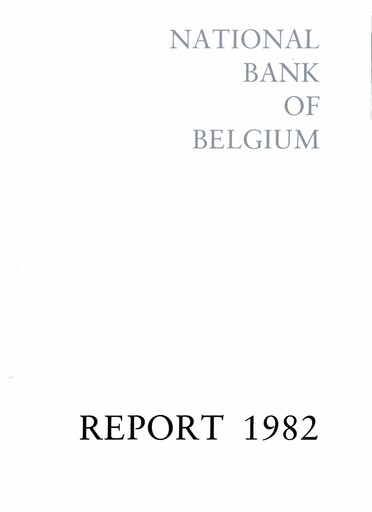 Thumbnail Banque nationale de Belgique Annual Report 1982