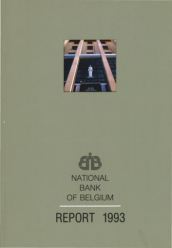 Thumbnail Banque nationale de Belgique Annual Report 1993