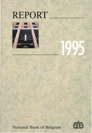 Thumbnail Banque nationale de Belgique Annual Report 1995