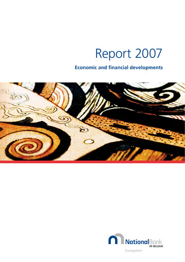 Thumbnail Banque nationale de Belgique Annual Report 2007