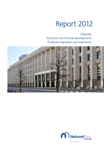 Thumbnail Banque nationale de Belgique Annual Report 2012