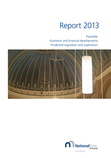 Thumbnail Banque nationale de Belgique Annual Report 2013