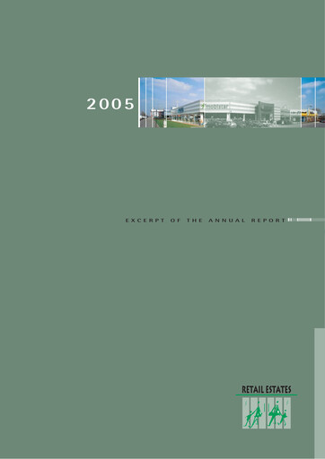 Thumbnail Retail Estates NV Annual Report 2005