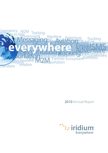 Vorschaubild Iridium Communications Jahresbericht 2010