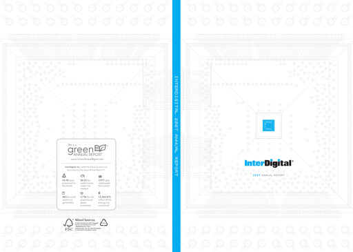 Thumbnail InterDigital
 Annual Report 2007