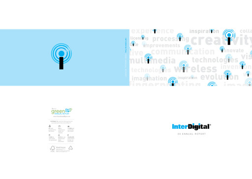 Thumbnail InterDigital
 Annual Report 2008