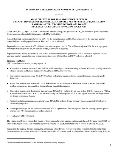 Thumbnail Interactive Brokers
 Quarterly Report 2025-q1