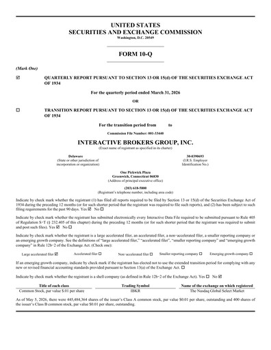 Thumbnail Interactive Brokers
 Quarterly Report 2026-q1