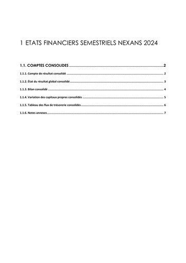 Thumbnail Nexans Financial Statement 2024-h1