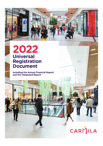 Thumbnail Carmila Universal Registration Document 2022