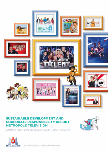 Miniature Métropole Télévision (Groupe M6) Rapport de durabilité 2019