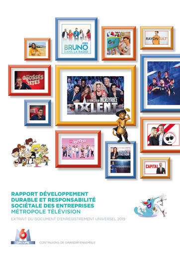 Vorschaubild Métropole Télévision (Groupe M6) Nachhaltigkeitsbericht 2019