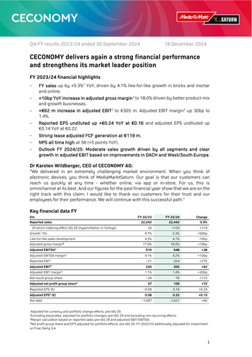 Thumbnail Ceconomy Financial Report 2023-2024