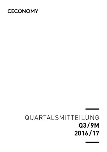 Thumbnail Ceconomy Quarterly Report 2016-9m