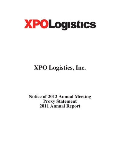 Thumbnail XPO Logistics Annual Report 2011
