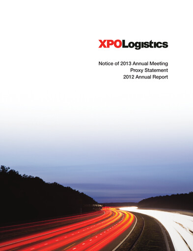 Thumbnail XPO Logistics Annual Report 2012
