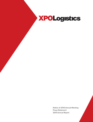 Thumbnail XPO Logistics Annual Report 2014