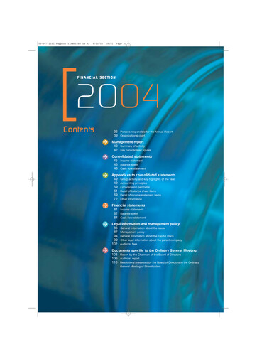 Thumbnail Lisi S.A. Financial Report 2004