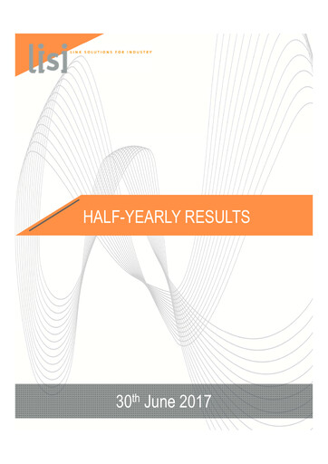 Thumbnail Lisi S.A. Half-year Report 2017