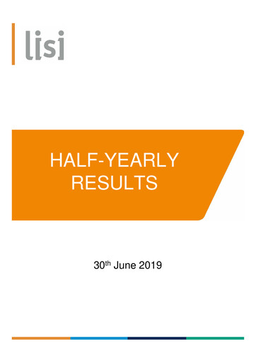 Thumbnail Lisi S.A. Half-year Report 2019