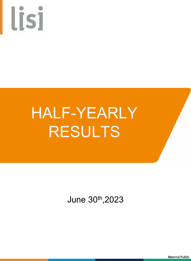 Thumbnail Lisi S.A. Half-year Report 2023