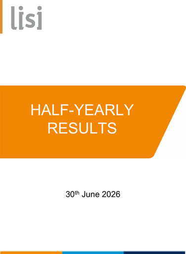Thumbnail Lisi S.A. Half-year Report 2026