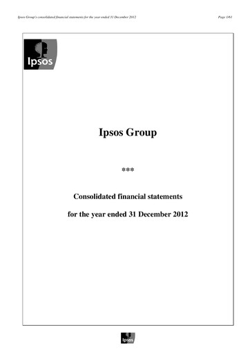 Thumbnail Ipsos Financial Statement 2012