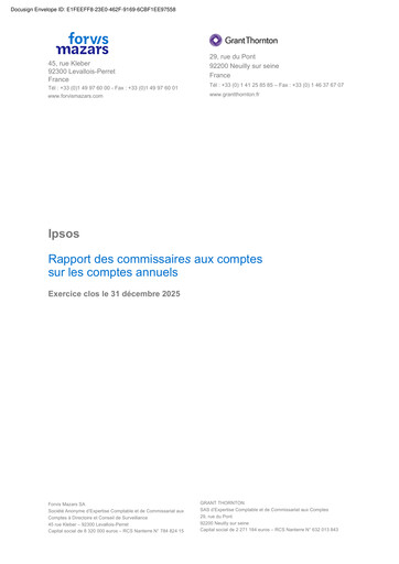 Miniature Ipsos Bilan financier 2025
