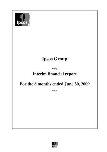 Thumbnail Ipsos Half-year Report 2009-h1