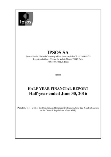 Thumbnail Ipsos Half-year Report 2016-h1