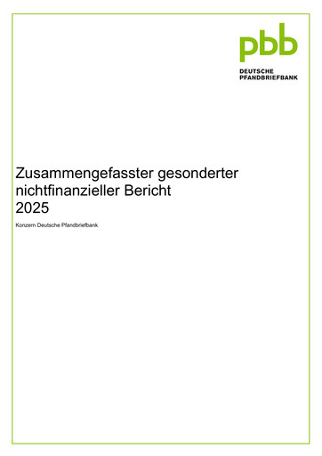 Thumbnail Deutsche Pfandbriefbank ESG Report 2025