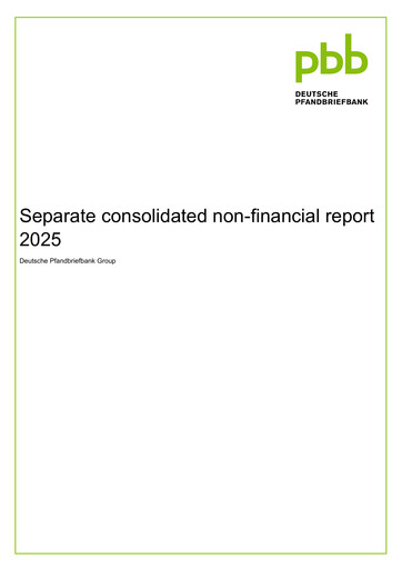 Thumbnail Deutsche Pfandbriefbank ESG Report 2025