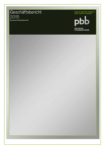 Miniature Deutsche Pfandbriefbank Bilan financier 2015
