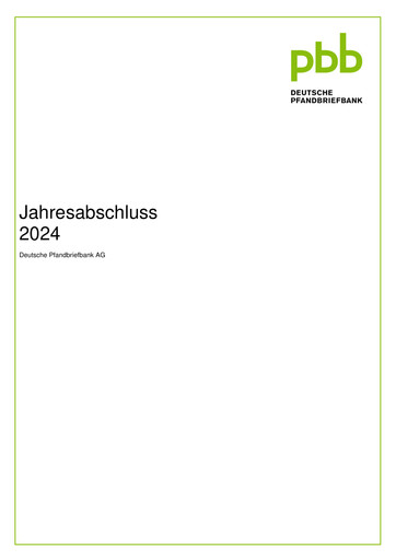 Thumbnail Deutsche Pfandbriefbank Financial Statement 2024