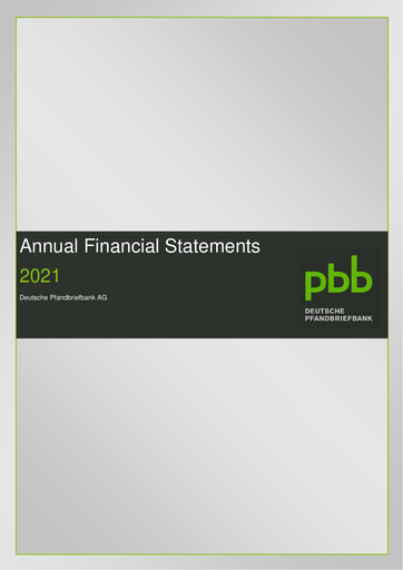 Thumbnail Deutsche Pfandbriefbank Financial Statement 2021