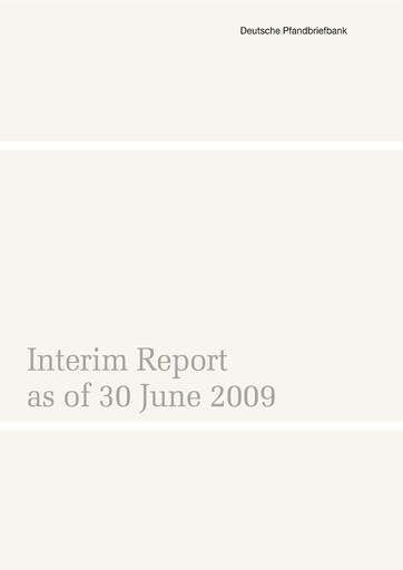 Miniature Deutsche Pfandbriefbank Rapport semestriel 2009-h1