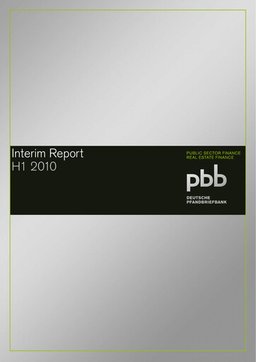 Miniature Deutsche Pfandbriefbank Rapport semestriel 2010-h1
