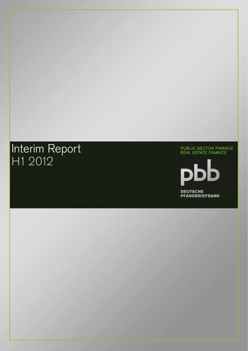 Miniature Deutsche Pfandbriefbank Rapport semestriel 2012-h1