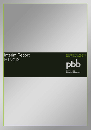 Miniature Deutsche Pfandbriefbank Rapport semestriel 2013-h1