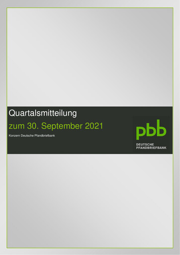 Thumbnail Deutsche Pfandbriefbank Quarterly Report 2021-q3
