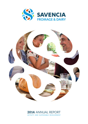 Thumbnail Savencia Fromage & Dairy Annual Report 2014
