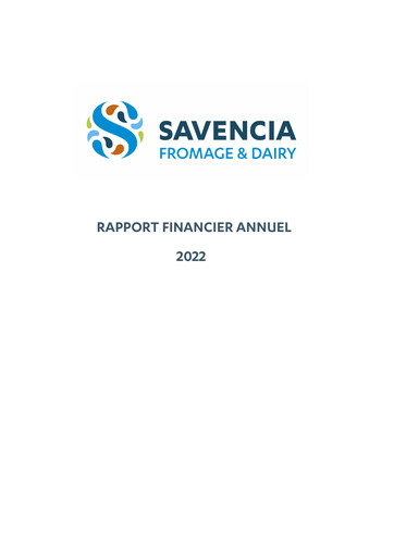 Thumbnail Savencia Fromage & Dairy Financial Report 2022