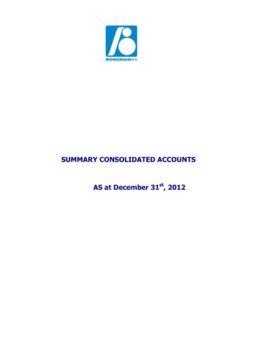 Thumbnail Savencia Fromage & Dairy Financial Statement 2012
