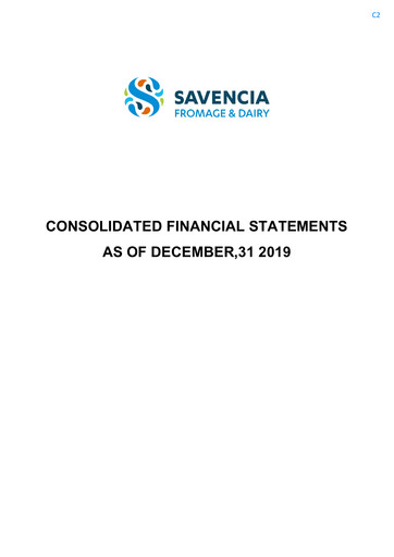 Thumbnail Savencia Fromage & Dairy Financial Statement 2019