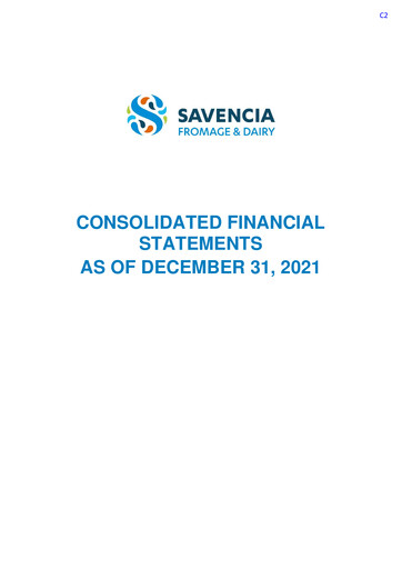 Thumbnail Savencia Fromage & Dairy Financial Statement 2021