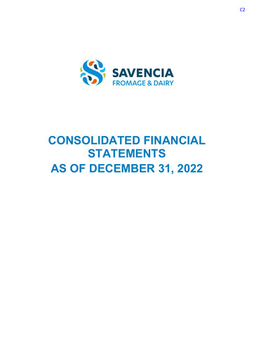 Thumbnail Savencia Fromage & Dairy Financial Statement 2022