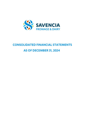 Thumbnail Savencia Fromage & Dairy Financial Statement 2024