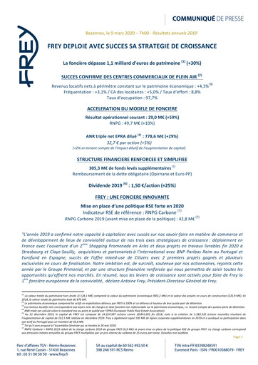 Thumbnail Frey SA Annual Report 2019