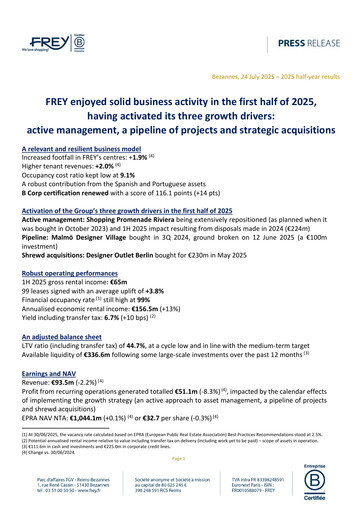 Thumbnail Frey SA Half-year Report 2025